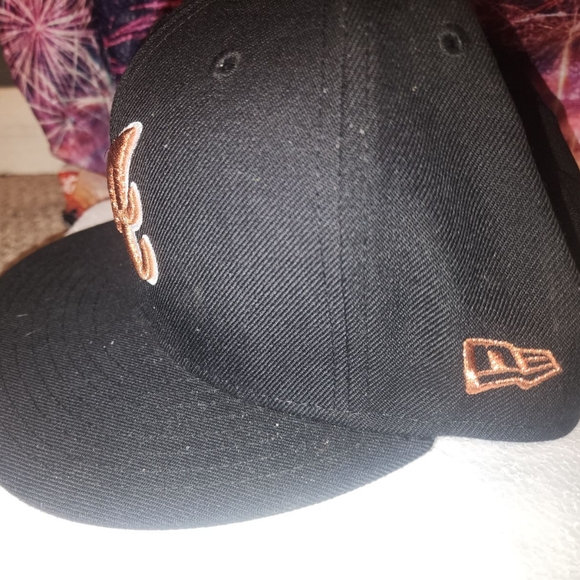 ✨✨Oakland A's New Era 59Fifty Fitted Hat, 7 3/8", Black with Bronze✨✨ - Picture 4 of 5